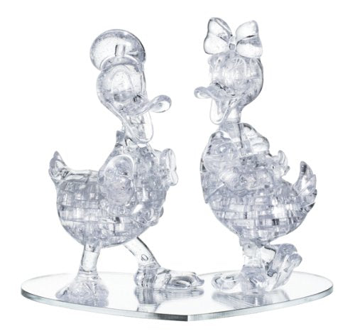 Hanayama Crystal Gallery Donald & Daisy 3D Plastic Puzzle Clear Color ‎05676 NEW_1
