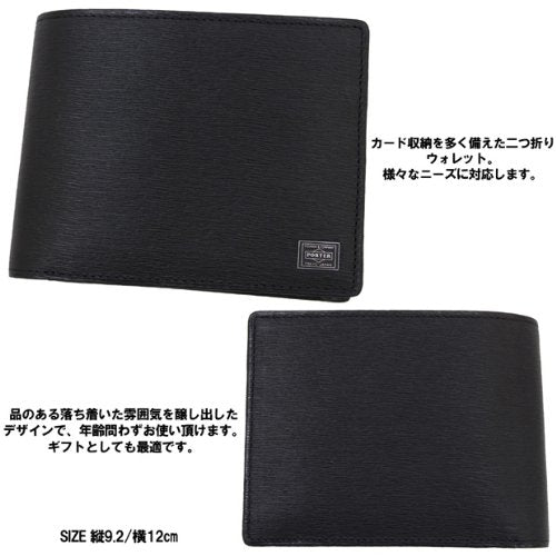 PORTER Yoshida Kaban Current Wallet Folded Wallet (052-02203) Black NEW_2