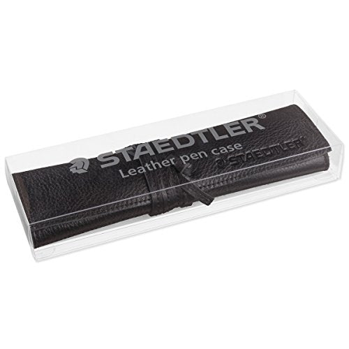 Staedtler Black Roll Leather Pen Case 900 LC-BK in Simple Original Case NEW_2