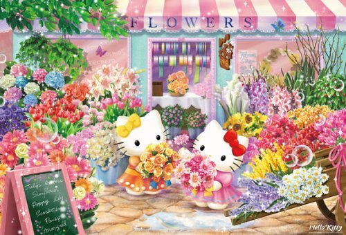 1000 Piece Jigsaw Puzzle Hello Kitty Flower Shop (49x72cm) BEVERLY NEW_1