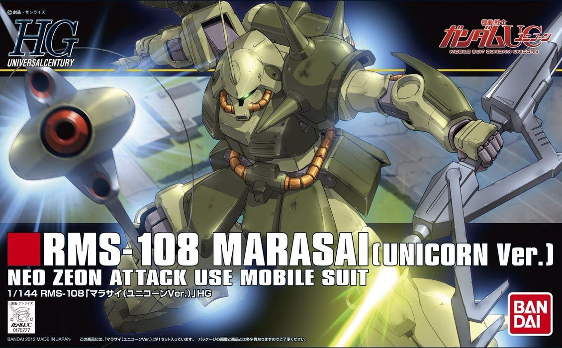 BANDAI HGUC 1/144 RMS-108 MARASAI UNICORN Ver Plastic Model Kit Gundam UC Japan_1