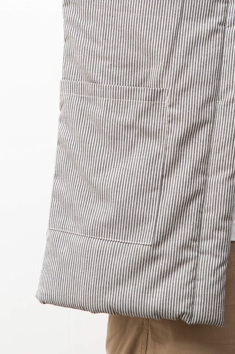 Kurume Cotton Hickory Hanten Men's Twill Hickory Pattern Made in Japan One Size_3