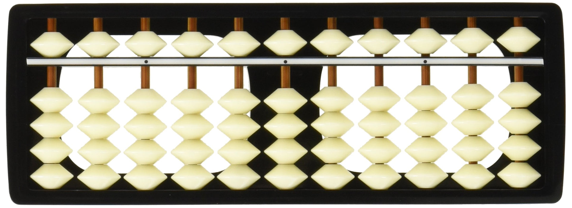Tomoe Soroban Abacus 11 digits Plastic P1000 Shiratama 6 x 16.5 x 1.5 cm Soroban_2