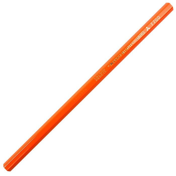 Mitsubishi Pencil Hard Colored Pencil Orange 1 dozen (12 pieces) K77004 NEW_4