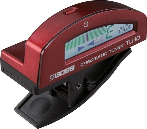 BOSS Clip Tuner Red TU-10-RD Easy-to-wear clip type Battery Powered Guitar Tuner_1