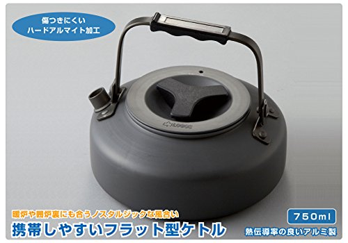 Logos The kettle 750ml flat aluminum Anti scratch hard anodized 81210301 NEW_5