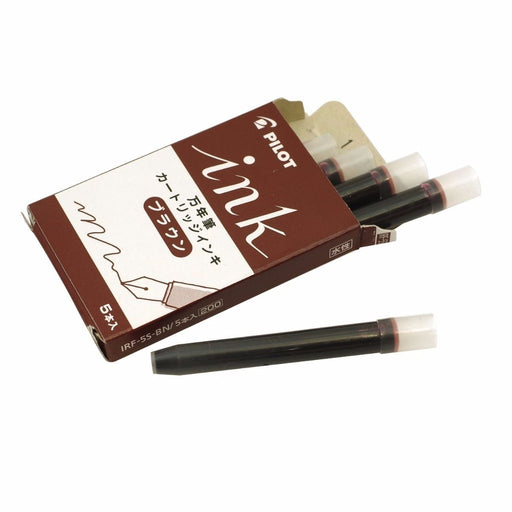 PILOT IRF-5S -BN Cartridge Ink for Fountain Pen Brown 5 pcs NEW from Japan_1