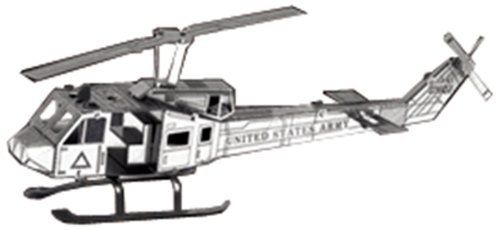 Tenyo Metallic Nano Puzzle UH-1 Huey Helicopter Model Kit NEW from Japan_1