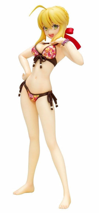 WAVE BEACH QUEENS Fate/Extra Saber 1/10 Scale PVC Figure NEW from Japan_1