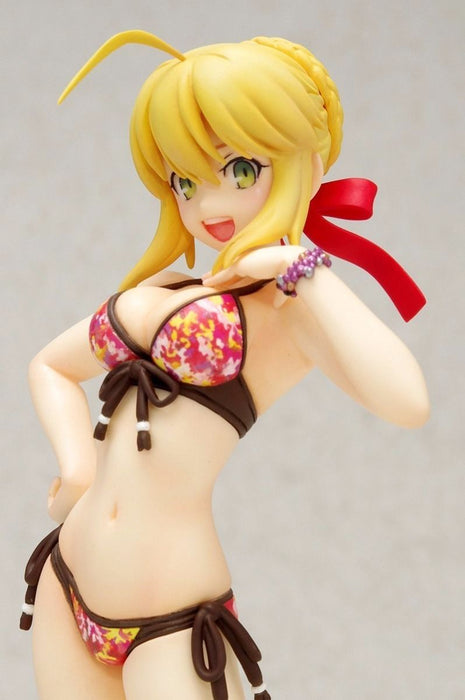 WAVE BEACH QUEENS Fate/Extra Saber 1/10 Scale PVC Figure NEW from Japan_6