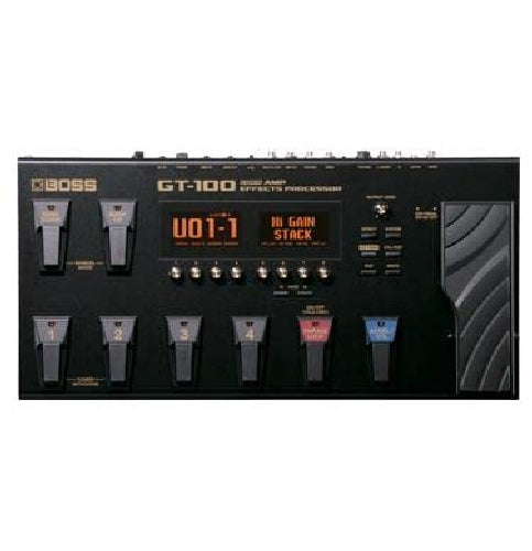 BOSS GT-100 Guitar Multi-Effects Pedal Guitar Processor Battery Powered Black_3
