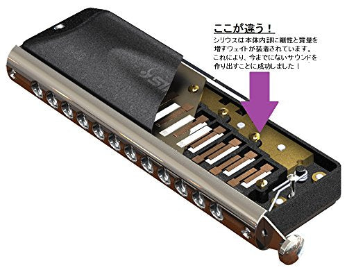 SUZUKI Chromatic harmonica Sirius series S-48S 12 holes 48 sound short stroke_2