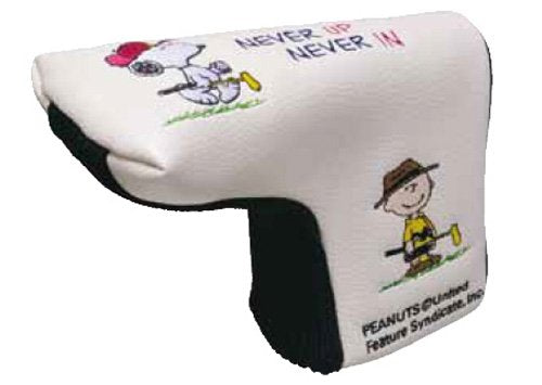 LITE L Shape Ping Putter Cover Snoopy & Charlie Brown Plastic White ‎H-330 NEW_1