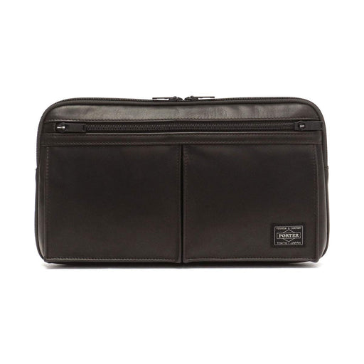 Yoshida Bag PORTER AMAZE WAIST BAG 022-03795 Black Made in Japan Leather NEW_1