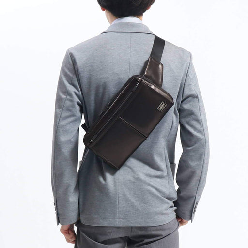 Yoshida Bag PORTER AMAZE WAIST BAG 022-03795 Black Made in Japan Leather NEW_2