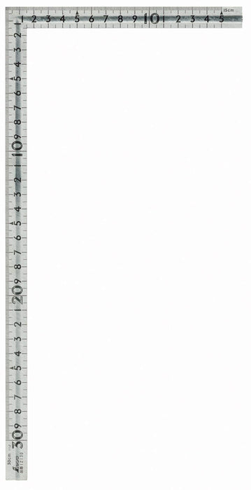 SHINWA CARPENTER SQUARE Small Size grooved 330x165mm stainless steel 12130 NEW_1