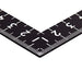 SHINWA Square Ruler 150X300mm White Scale on Black 12435 NEW from Japan_4