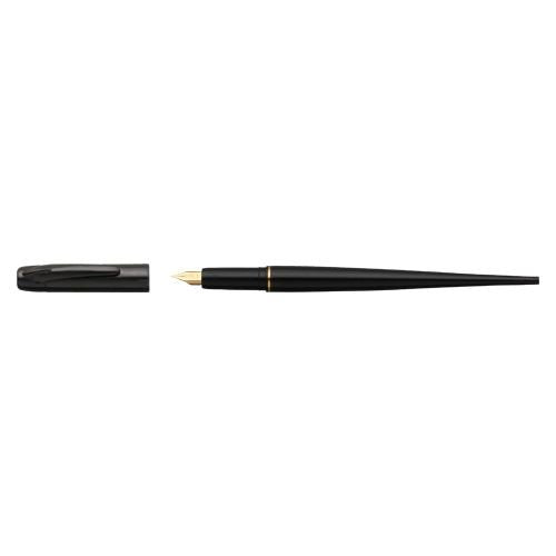 Platinum Fountain Pen Desk Pen Ultra-Fine Black DPQ-700A#1 Gold Plate Nib NEW_1