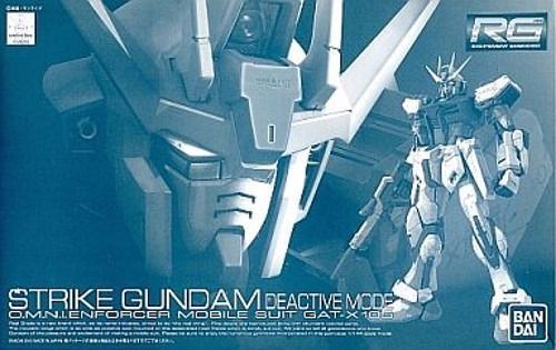 BANDAI RG 1/144 GAT-X105 STRIKE GUNDAM Deactive Mode Model Kit Gundam SEED NEW_1