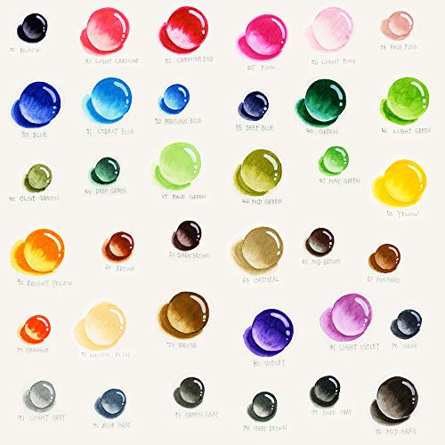 Kuretake ZIG Clean Color Real Brush Fude Pen Set 36 Colors NEW from Japan_2