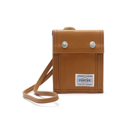 Yoshida Bag PORTER FREE STYLE WALLET Camel 707-07176 Made in JAPAN faux leather_1