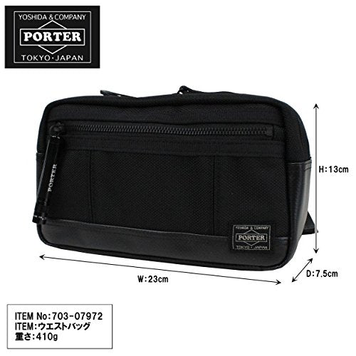 Yoshida Bag Porter Heat West Bag 3-07972 Black Made In Japan varistor nylon NEW_2