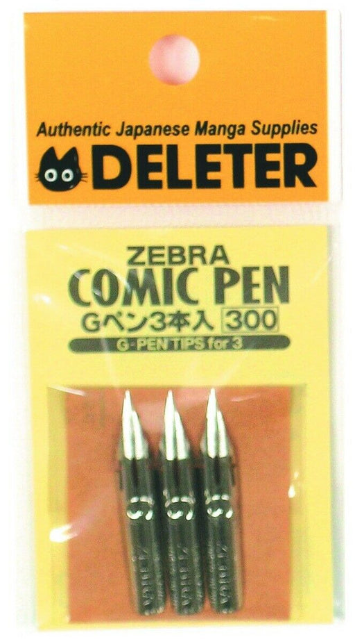 DELETER 342-1014 ZEBRA COMIC PEN G-PEN TIPS Nib for 3 Pcs Set NEW from Japan_1
