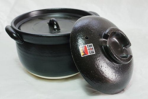 [Fluffy rice pot] 3 go (540 ml) cooked double lid Yokkaichi Banko ware NEW_2