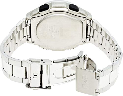 CITIZEN Q&Q MHS7-200 Men's Watch Solar Digital Chronograph Silver NEW from Japan_4