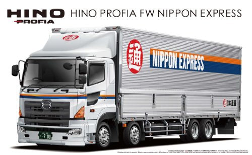 Aoshima Hino Profia FW Nippon Express Plastic Model Kit from Japan NEW_1