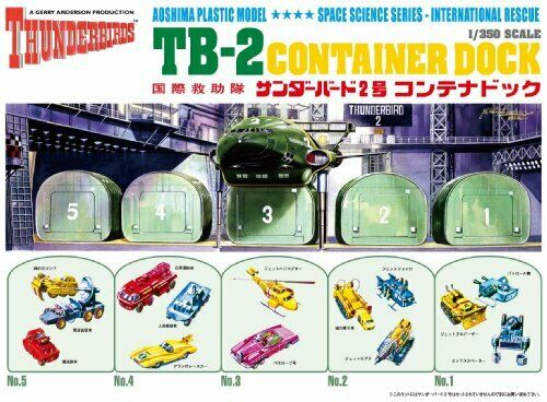 Aoshima Thunderbirds 2 Container Dock Plastic Model Kit NEW from Japan_1