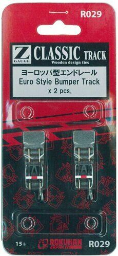 Rokuhan R029 Euro Style Bumper Track 2pcs 1/220 Z Scale NEW from Japan_1
