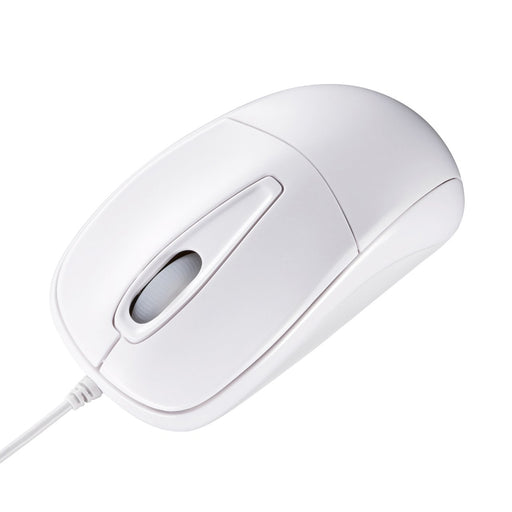 SANWA SUPPLY Quiet clicking sound and silent mouse MA-122HW White USB HID NEW_1