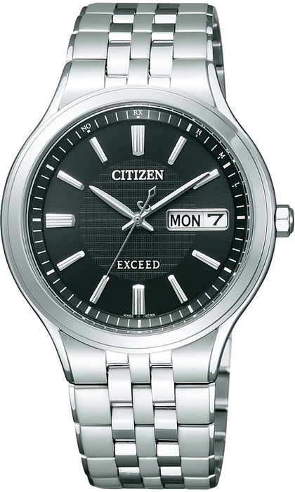 CITIZEN EXCEED Eco-Drive AT6000-52E Solar Men's Watch Day & Date Made in Japan_1