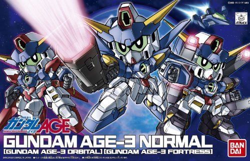 BANDAI SD Gundam GUNDAM AGE-3 Normal / Fortress / Orbital Model Kit NEW_2