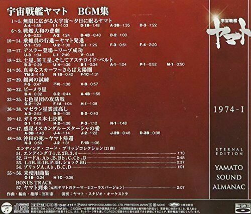 [CD] YAMATO SOUND ALMANAC 1974-I Space Battleship Yamato BGM Collection NEW_2