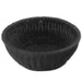 Todai PP rattan round basket black Size 24 26.3Dx9.8Wx24.2Hcm 286g Shelf Basket_1