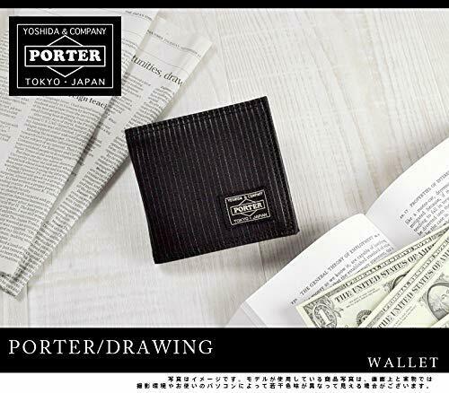 YOSHIDA PORTER DRAWING two-fold wallet 650-08615 NEW from Japan_9