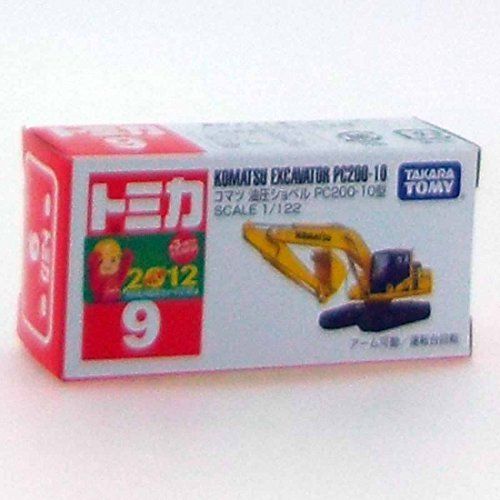 TAKARA TOMY TOMICA No.9 1/122 KOMATSU EXCAVATOR PC200-10 (Box) NEW Japan F/S_2