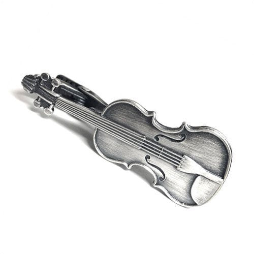 ISHOKUYA Tie Pin musical instrument series Violin Brass 05 Silver tack-m-05-sil_1