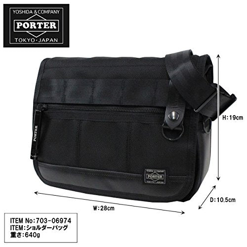 Yoshida Kaban PORTER HEAT SHOULDER BAG Black 703-06974 Made in JAPAN NEW_2