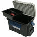 MEIHO BM-9000 Bucket Mouth Tackle Box Black / Off white polypropylene 35L NEW_2