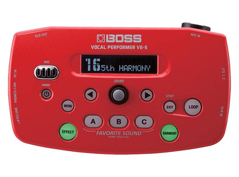 Boss VE-5-RD Vocal Performer Effects Processor Red Vocal Effect Easy operation_5