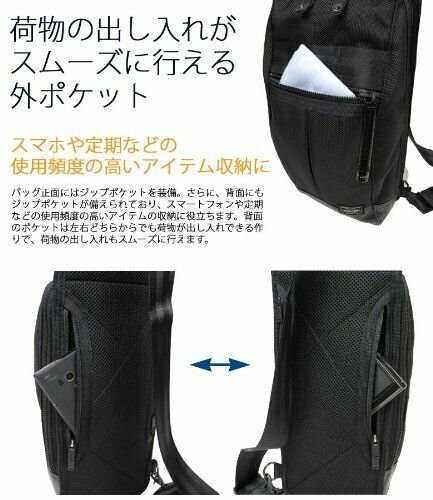 PORTER HEAT ONE SHOULDER BAG Yoshida bag 703-08000 Black NEW from Japan_6