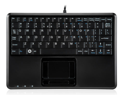 Perixx PERIBOARD-510HPLUS keyboard with touch pad and 2 USB hubs Black ‎11005_1