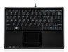 Perixx PERIBOARD-510HPLUS keyboard with touch pad and 2 USB hubs Black ‎11005_1