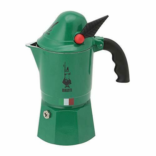 Bialetti Moka Alpina Direct Flame Type Green 3 Cups 2762 Espresso Maker NEW_1