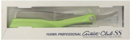 FEATHER PROFESSIONAL ACS-RL Artist Club SS Razor Lime NEW from Japan_1