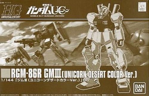 BANDAI HGUC 1/144 RGM-86R GM III UNICORN DESERT COLOR Ver Model Kit Gundam UC_1