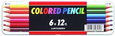 Mitsubishi Pencil Colored pencil 512 Standard 6 pcs 12 colors K51212C NEW_1
